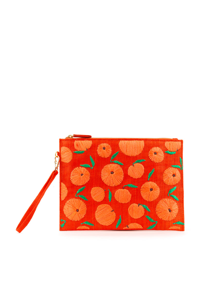 Pessego orange pouch